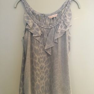 Rebecca Taylor leopard print silk top